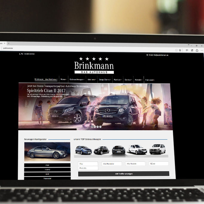 Erstellung Webseite Autohaus Brinkamnn durch Rene Becker